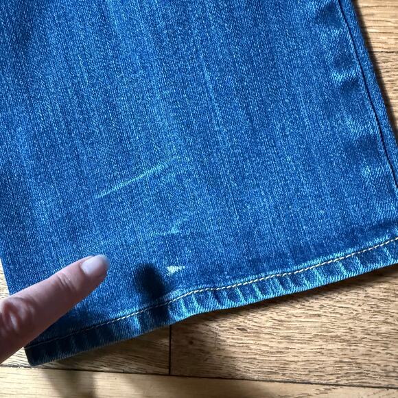 American Eagle Low Rise Slim Boot Cut Jeans SZ 8 Dark Wash Y2K - Picture 11 of 11